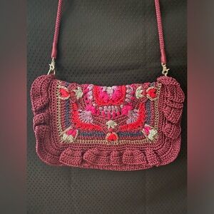 The Sak Flap Convertible Crossbody Bag I Teadip Ruffle Crochet Bumi